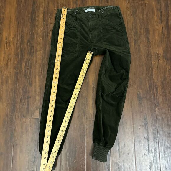 VINCE Slouchy Corduroy Military Pants Slim Fit in Olive - Picture 15 of 16